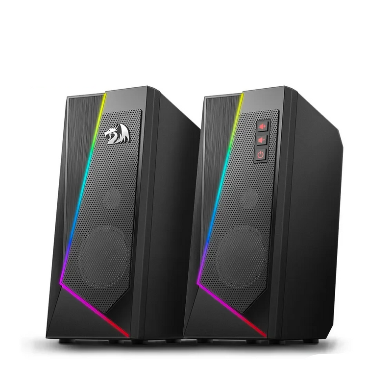Caixa de Som REDRAGON GS520, Aux 3.5mm Stereo Surround Música RGB