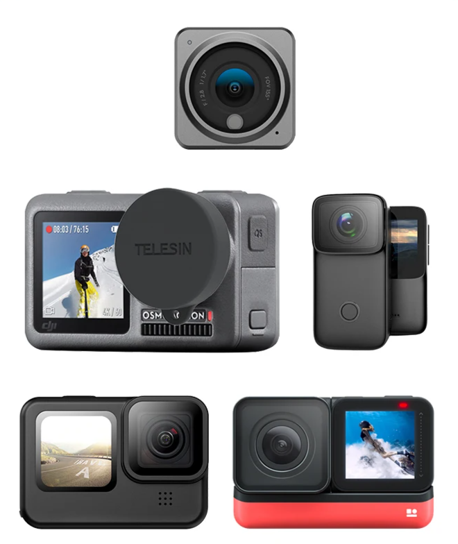 Suporte para Mochila TELESIN, GoPro Rotação Strap Mount, GoPro Hero 12, 11, 10, 9, 8, 7, 6, 5, 4, Insta360, SJCAM, EKEN, DJI, Osmo. - BrasBest