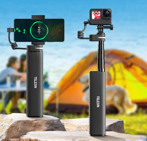 Suporte para Mochila TELESIN, GoPro Rotação Strap Mount, GoPro Hero 12, 11, 10, 9, 8, 7, 6, 5, 4, Insta360, SJCAM, EKEN, DJI, Osmo. - BrasBest