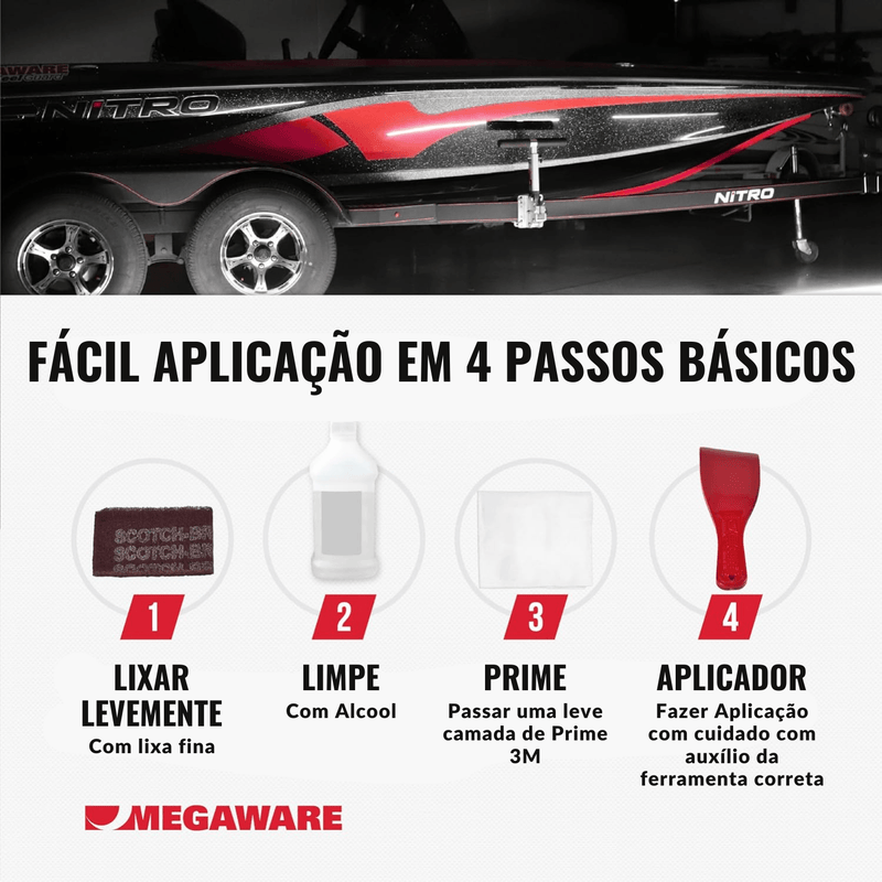 PROTETOR DE QUILHA PARA BASS BOAT (BARCOS DE FIBRA) - BrasBest
