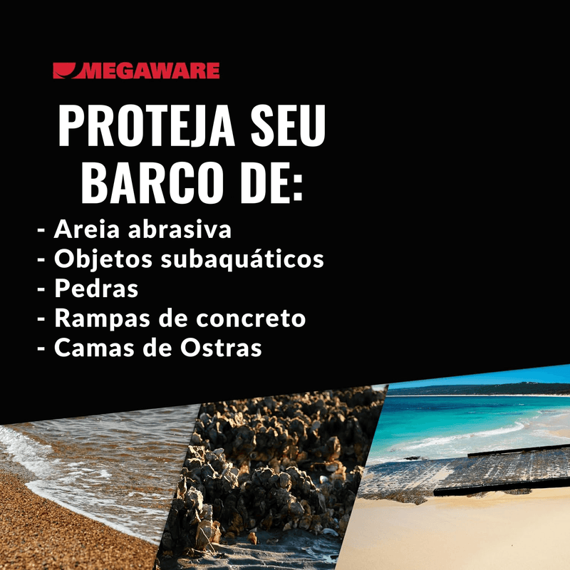 PROTETOR DE QUILHA PARA BASS BOAT (BARCOS DE FIBRA) - BrasBest