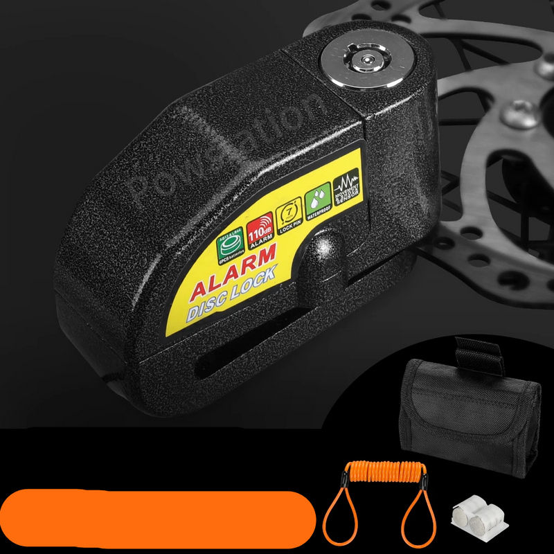 Alarme anti-roubo para Moto Bloqueio de Disco, Cadeado de Roda para Moto - BrasBest