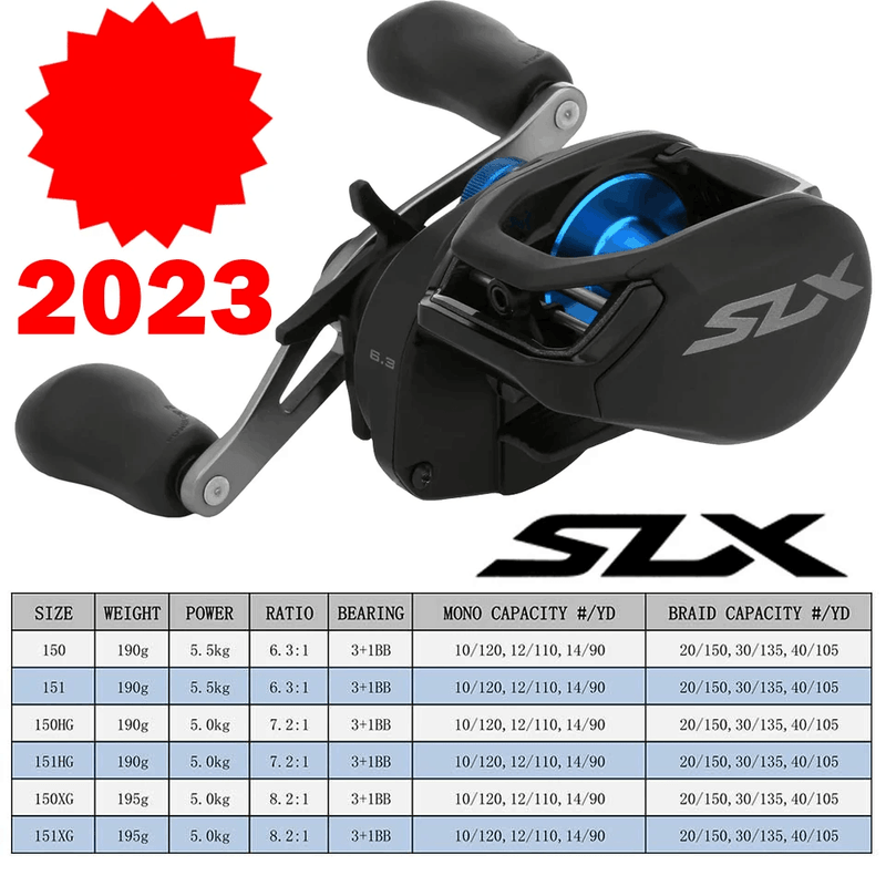 Carretilha Shimano SLX 2023 150/151 Novo SVS - BrasBest