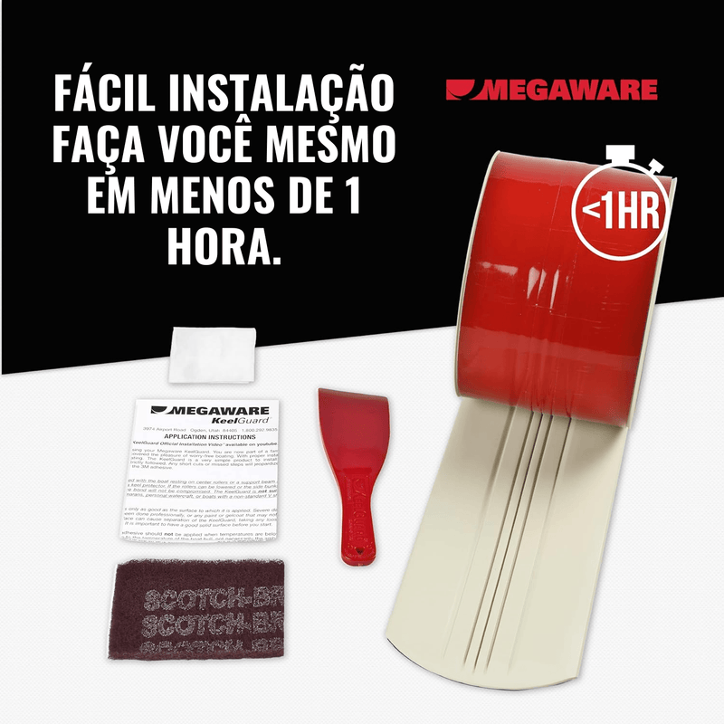 PROTETOR DE QUILHA PARA BASS BOAT (BARCOS DE FIBRA) - BrasBest