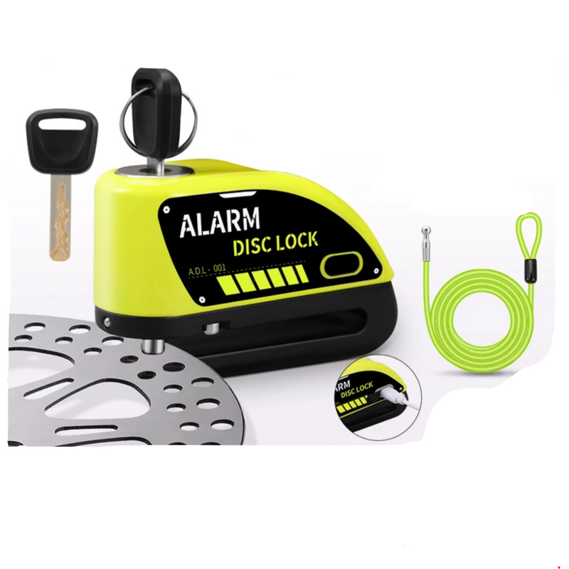 Alarme anti-roubo para Moto Bloqueio de Disco, Cadeado de Roda para Moto - BrasBest