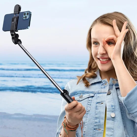 Bastão Tripé Mini 360º Pau De Selfie Bluetooth 3em 1 Celular - BrasBest