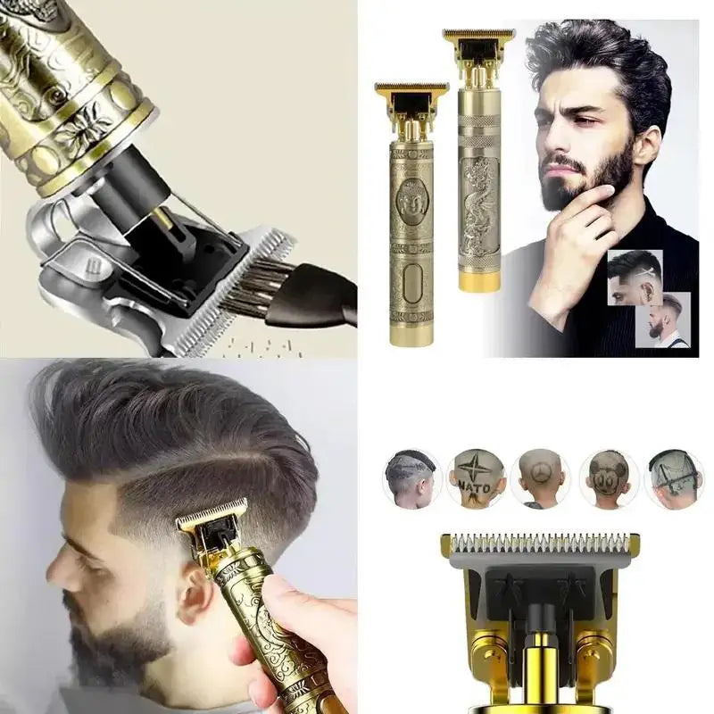Máquina De Cabelo e Barba Masculina Designer Dragon