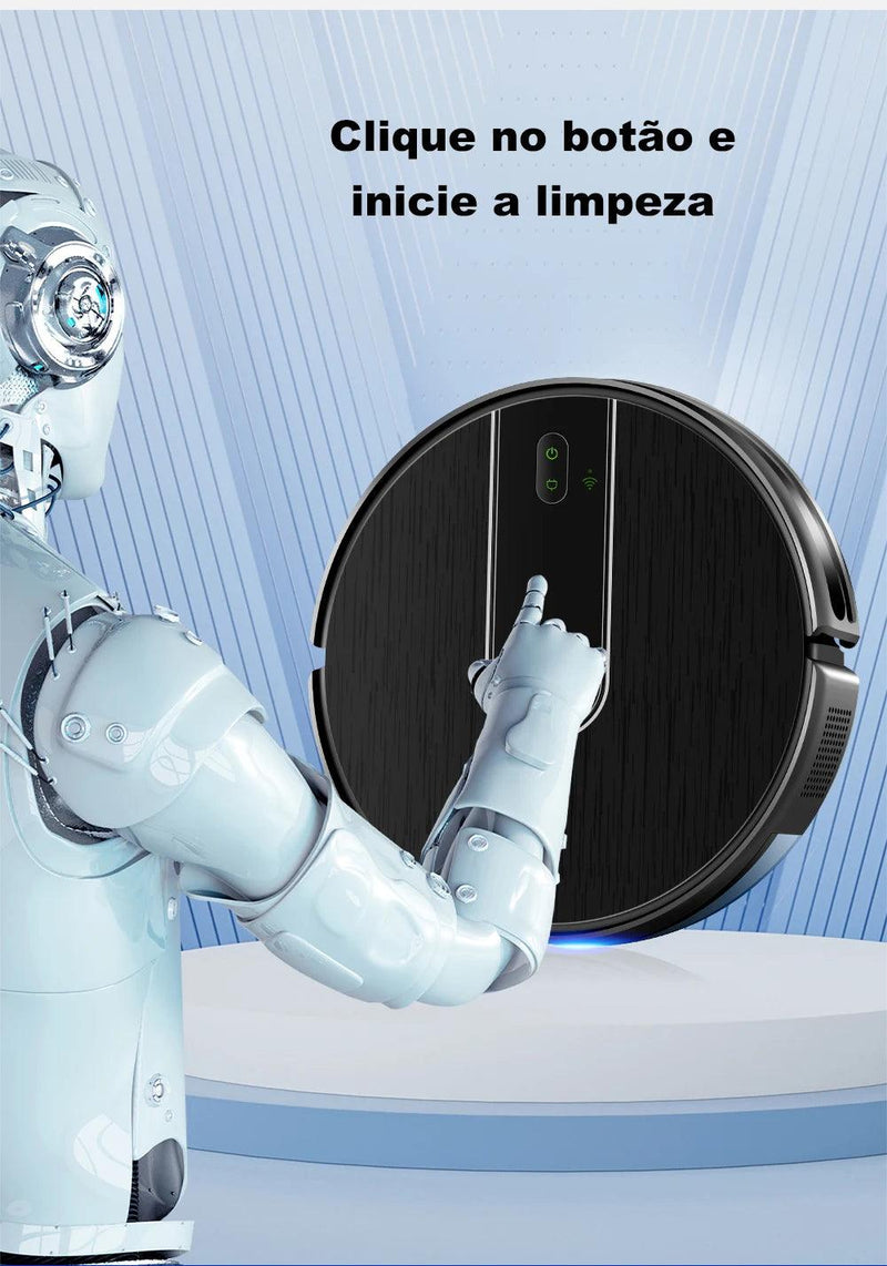Robô Aspirador Liectroux L200 Aspira e Passa Pano Simultaneamente Preto - 100V - BrasBest