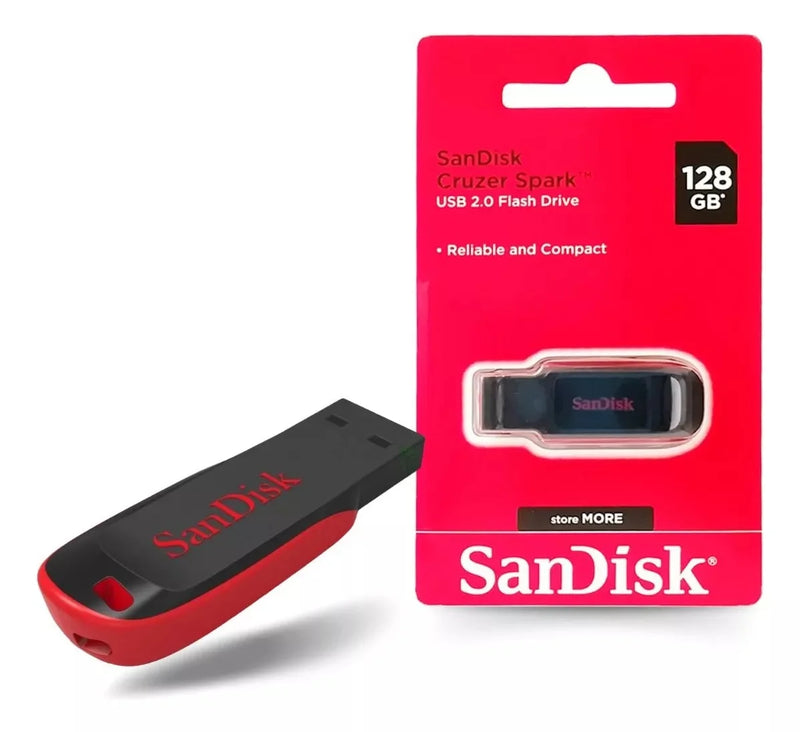Pendrive SanDisk Original - Armazenamento Básico, Memory Stick, Disco U (128GB, 64GB, 32GB, 16GB)