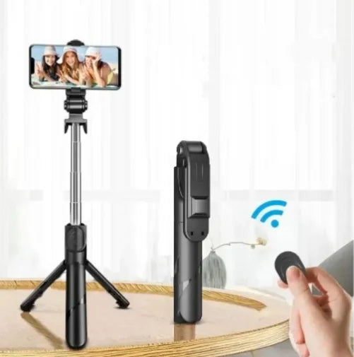 Bastão Tripé Mini 360º Pau De Selfie Bluetooth 3em 1 Celular - BrasBest