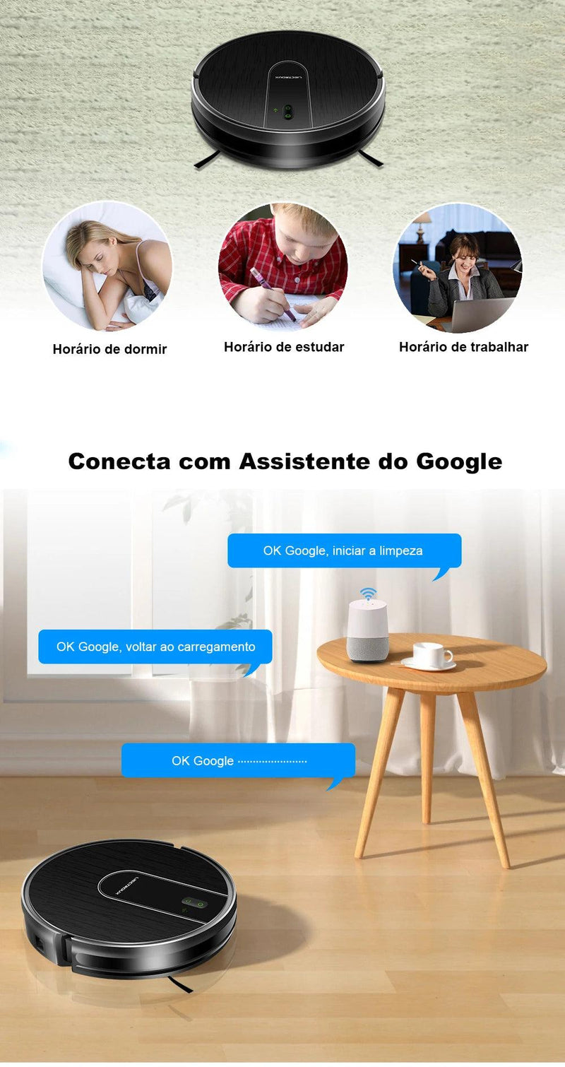 Robô Aspirador Liectroux L200 Aspira e Passa Pano Simultaneamente Preto - 100V - BrasBest