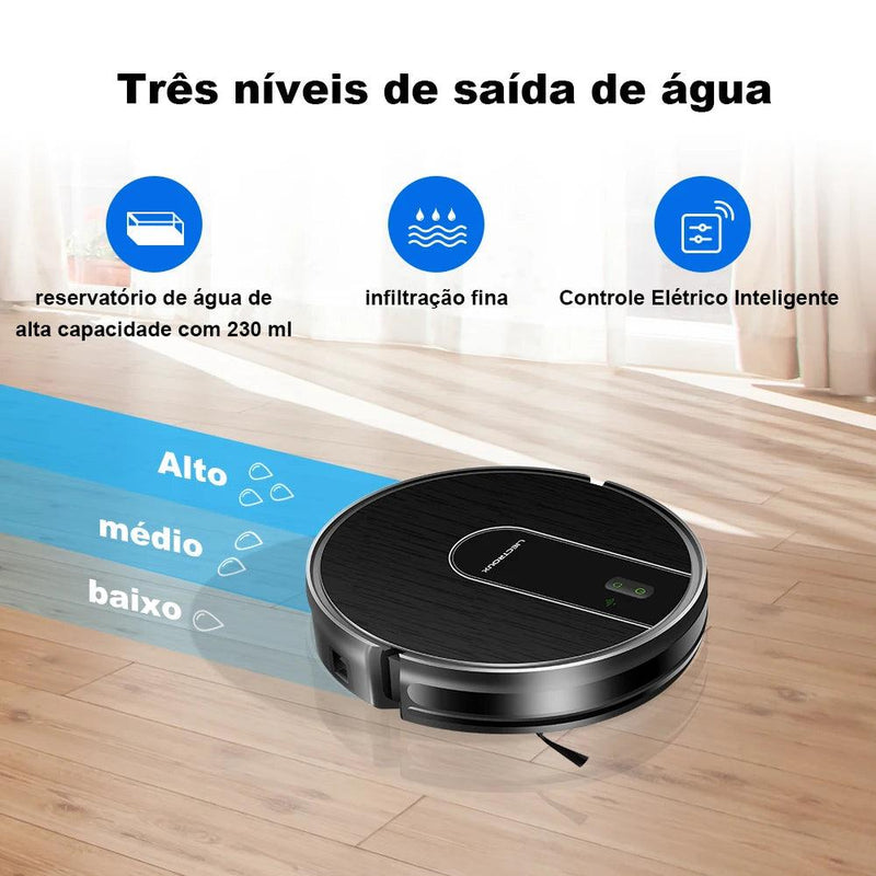 Robô Aspirador Liectroux L200 Aspira e Passa Pano Simultaneamente Preto - 100V - BrasBest