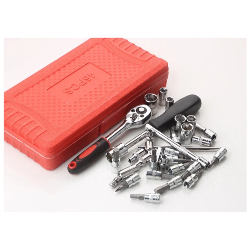 Kit de Ferramentas de Soquete Catraca 1/2 22 Pçs Carros Stels Ferramenta Profis