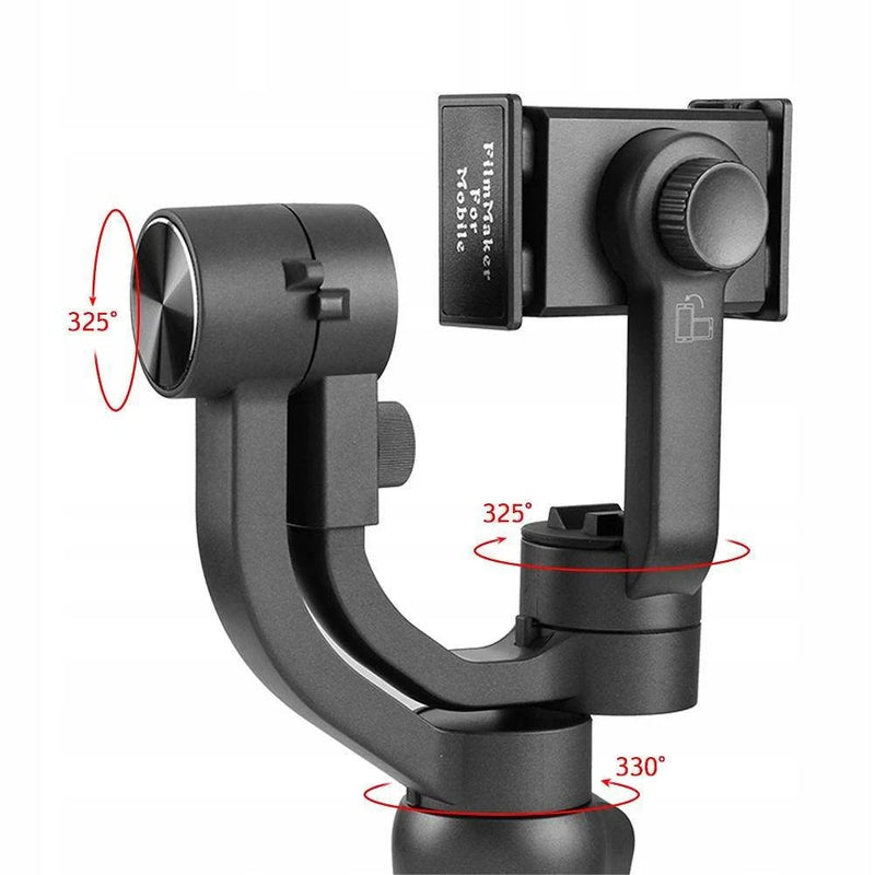 Gymbal Estabilizador/tripé de celular universal para vídeos com 3 eixos 360 graus e ajuste automático - BrasBest