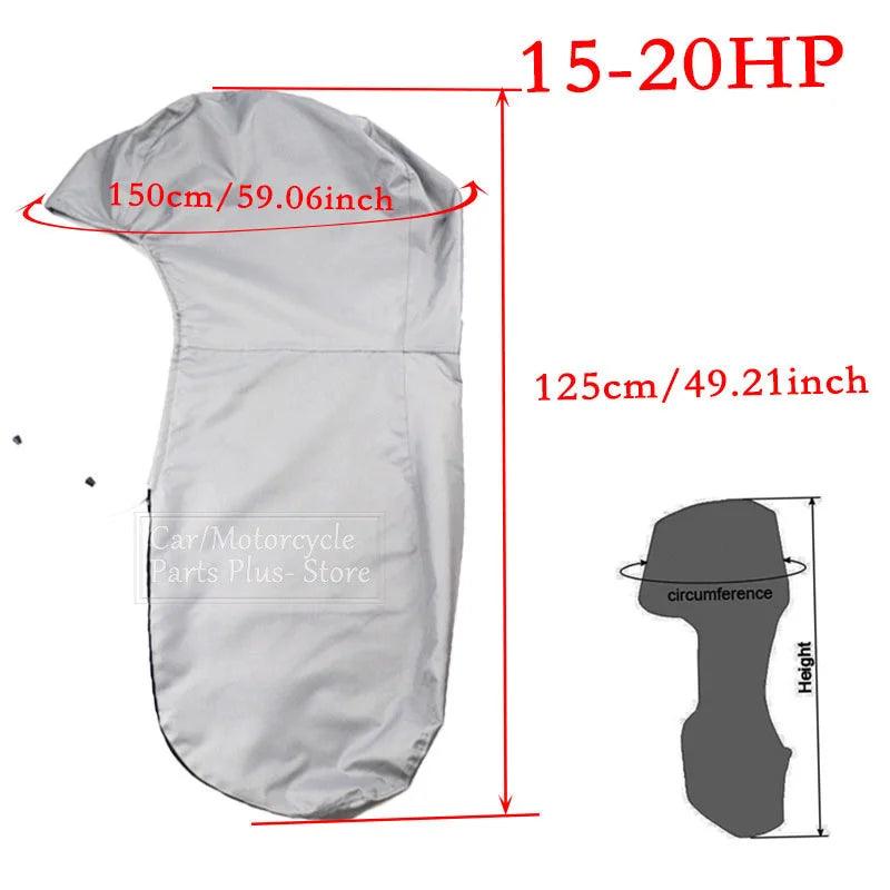 Capa Para Motor de Barco Bass Boat 6 - 225HP, Impermeável, Proteção UV. - BrasBest