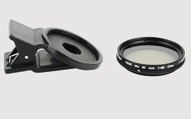 Filtro Polarizador Circular ZOMEI-CPL ND Profissional para Telefone Móvel Inteligente, Lente da Câmera do Telefone Celular com Clip, 37mm, ND2-ND400 - BrasBest