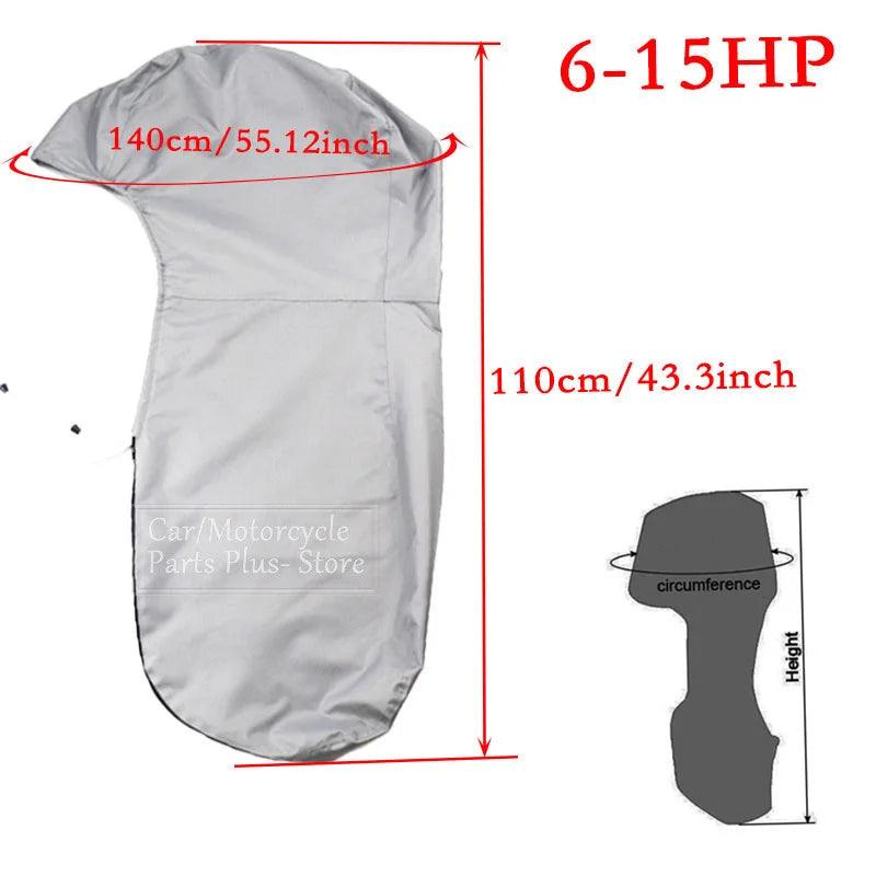 Capa Para Motor de Barco Bass Boat 6 - 225HP, Impermeável, Proteção UV. - BrasBest