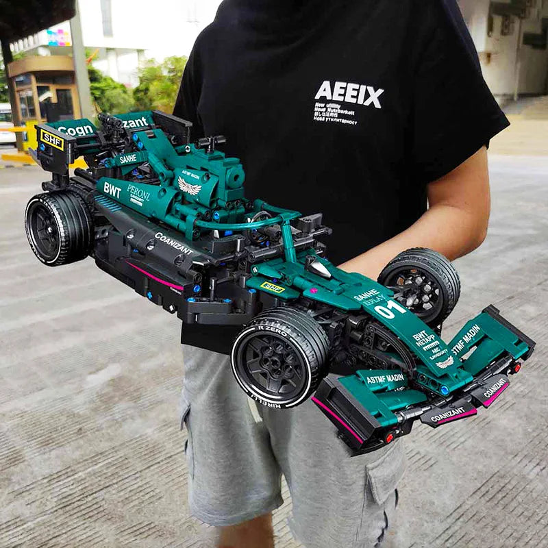 Formula 1 LEGO Super Racing Car Blocos de Construção, Controle remoto, High-tech, Moc Bricks, - BrasBest