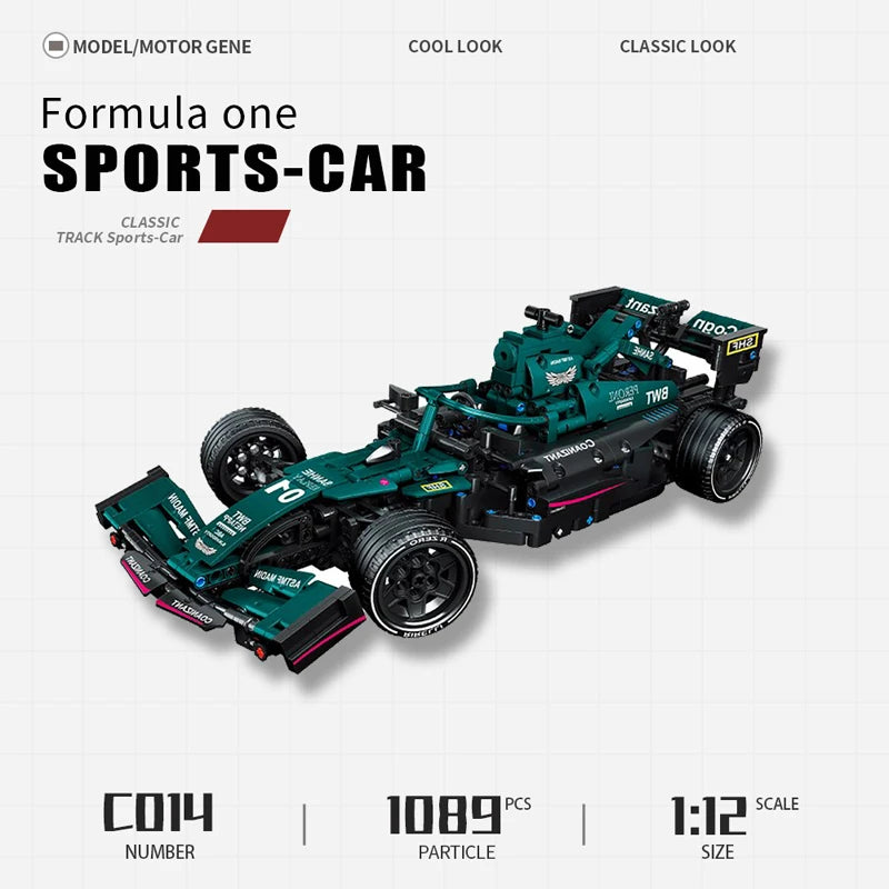 Formula 1 LEGO Super Racing Car Blocos de Construção, Controle remoto, High-tech, Moc Bricks, - BrasBest