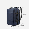 Mochila de Viagem com carregador USB Expansível para Homens, Mala para Viajem Grande Capacidade, Impermeável, Para Laptop até 17.3 Polegadas - BrasBest