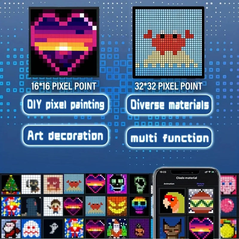 Display LED Pixel Programável: Crie seus próprios padrões de texto e animações com o display LED Pixel programável - BrasBest