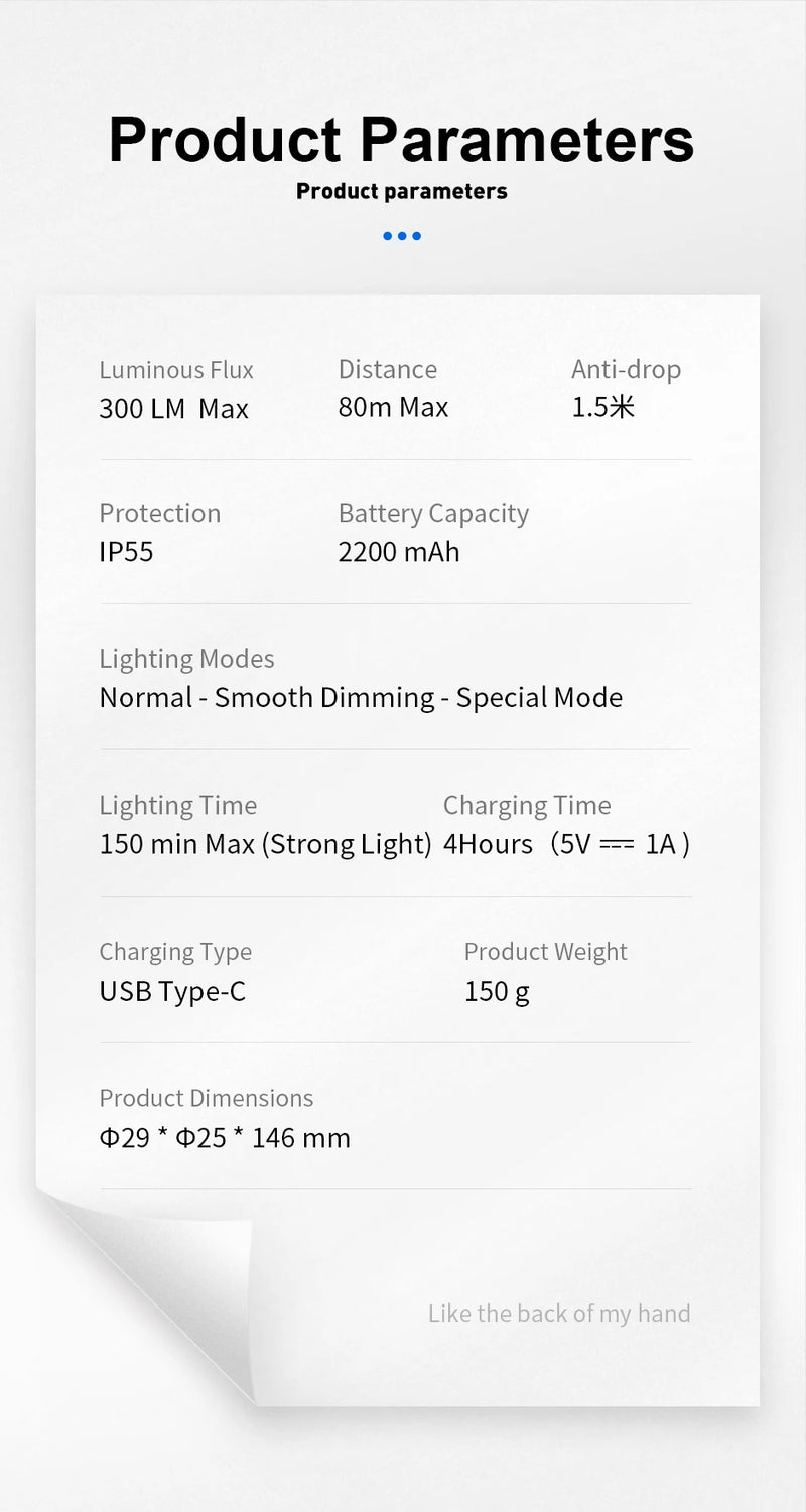 Lanterna LED Philips Com USB Bateria Recarregável 4 Modos de Iluminação - BrasBest