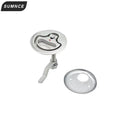 Fechadura de metal com trava para barco bass boat