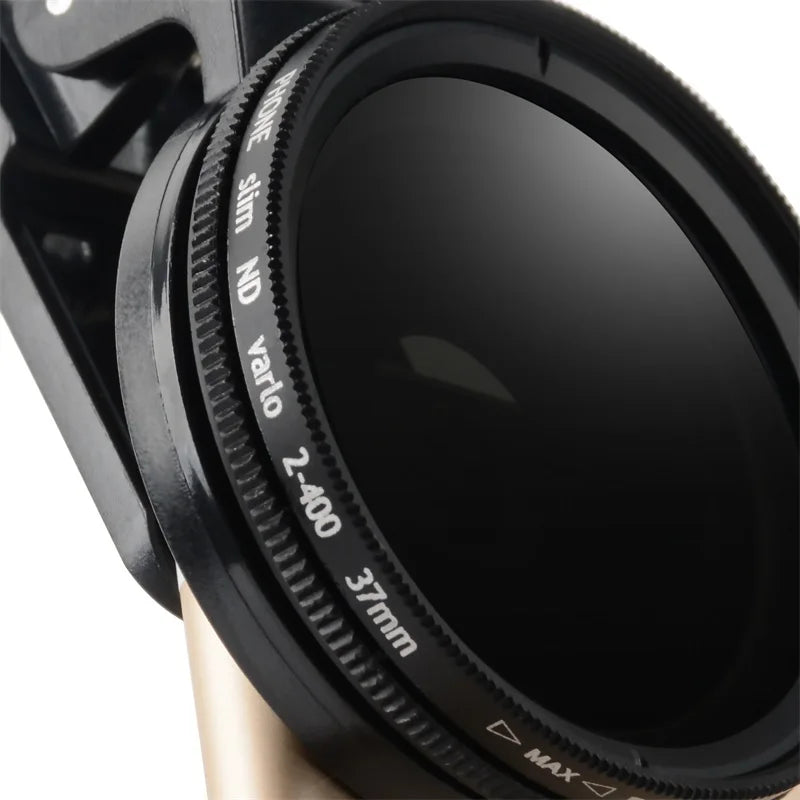 Filtro Polarizador Circular ZOMEI-CPL ND Profissional para Telefone Móvel Inteligente, Lente da Câmera do Telefone Celular com Clip, 37mm, ND2-ND400 - BrasBest