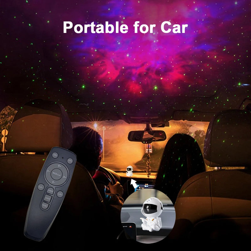 Astronauta Projetor de Galaxia, Night Light, Starry Sky Star, USB, LED, Decoração de aniversário da criança, Controle remoto, presente - BrasBest