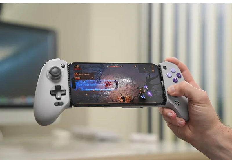 Gamepad para Celular Type-C - Controle de Jogos com Efeito Hall, Joystick para iPhone 15, Android e Jogos na Nuvem