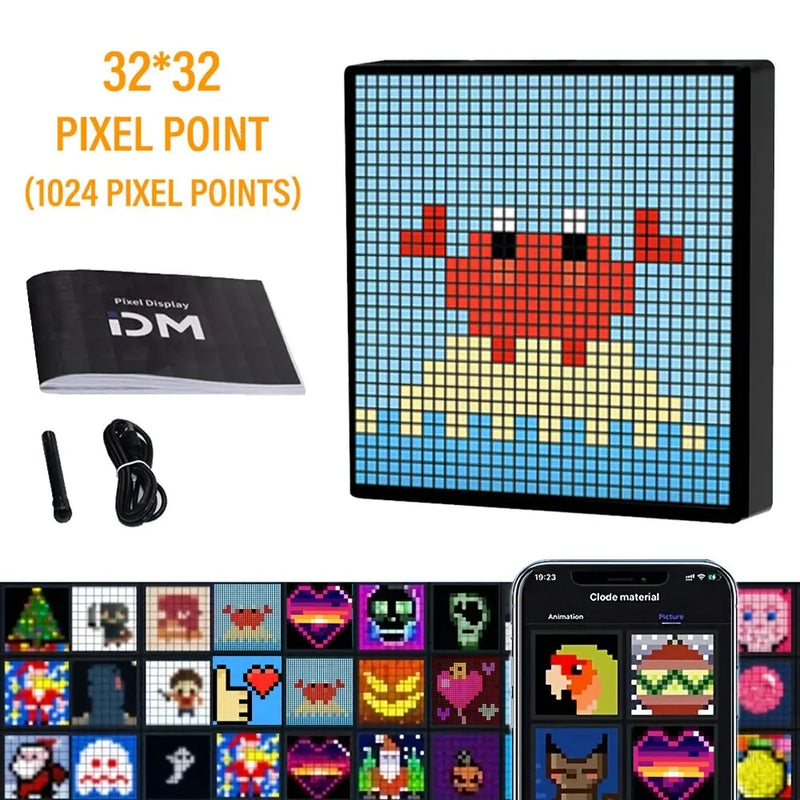 Display LED Pixel Programável: Crie seus próprios padrões de texto e animações com o display LED Pixel programável - BrasBest