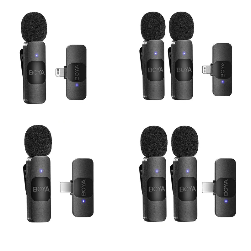Microfone Sem Fio Profissional Boya BY Lavalier Mini Lapela - Condensador de Alta Qualidade
