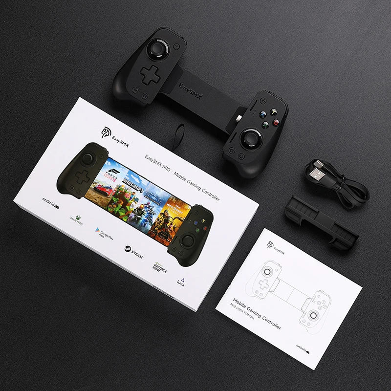 Controle para Celular, Backbone, Gamepad Móvel, Joystick, para iPhone 15 ou Android, Xbox Game, Stem Móvel, Joystick M10, EasySMX , Conector tipo C - BrasBest