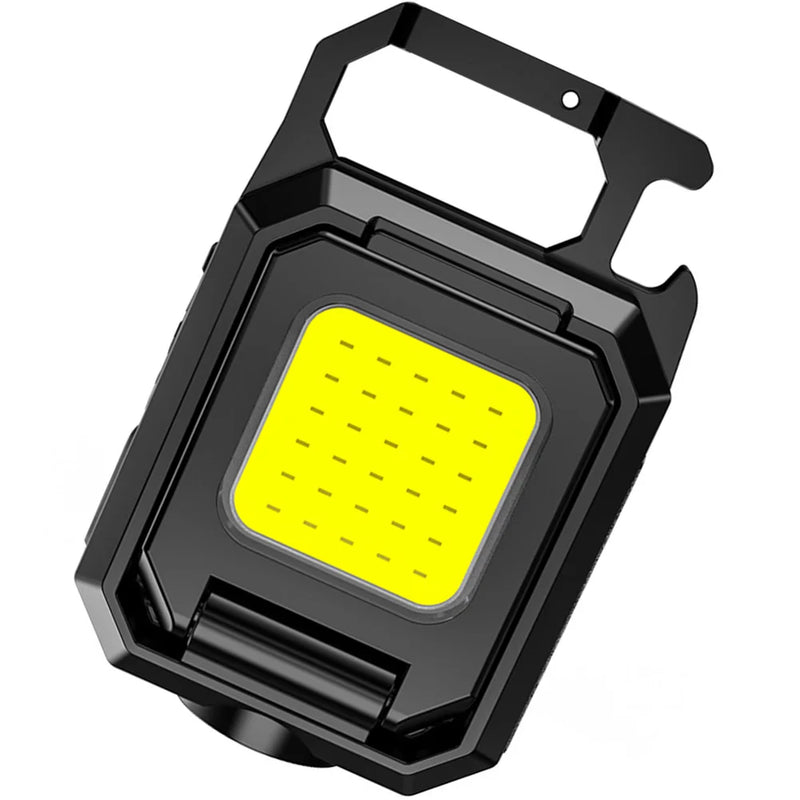 Bolso LED Luz de Trabalho com USB Recarregável, Mini Chaveiro, Lanterna XPE, IPX4 Impermeável, Camping Ao Ar Livre, Caminhadas - BrasBest