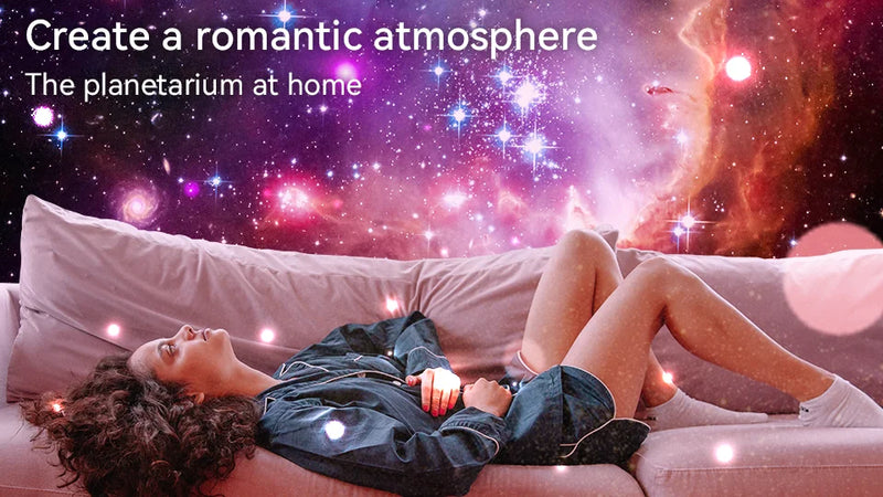 Foguete Astronauta Projetor de Galáxia, Lâmpada de Luz Noturna, 13 Peças de Filme, Projetor Sky, Rotação 360 °, Planetário para Crianças - BrasBest