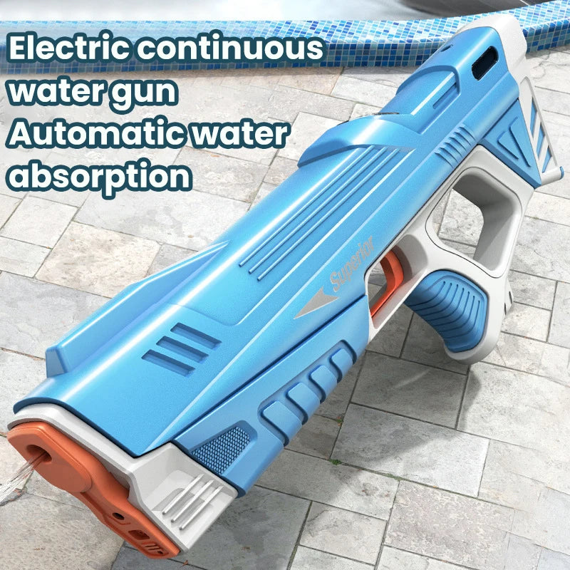 Pistola De Água Elétrica Totalmente Automática, Brinquedo De Tiro, Absorção De Água, Praia, Ao Ar Livre, Brinquedos De Luta para Crianças e Adultos - BrasBest