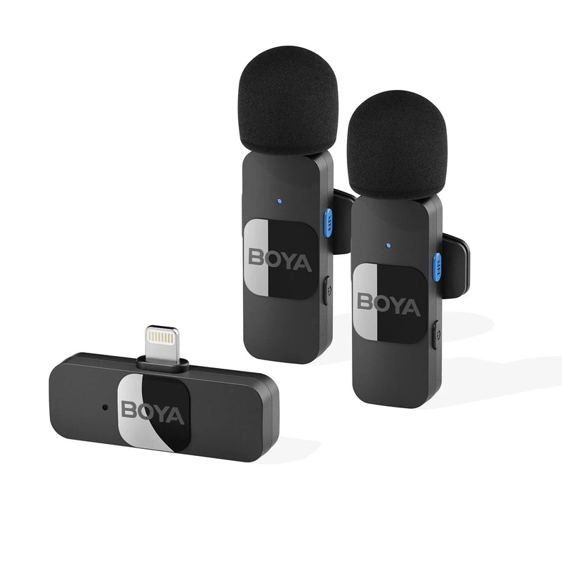 Microfone Sem Fio Profissional Boya BY Lavalier Mini Lapela - Condensador de Alta Qualidade