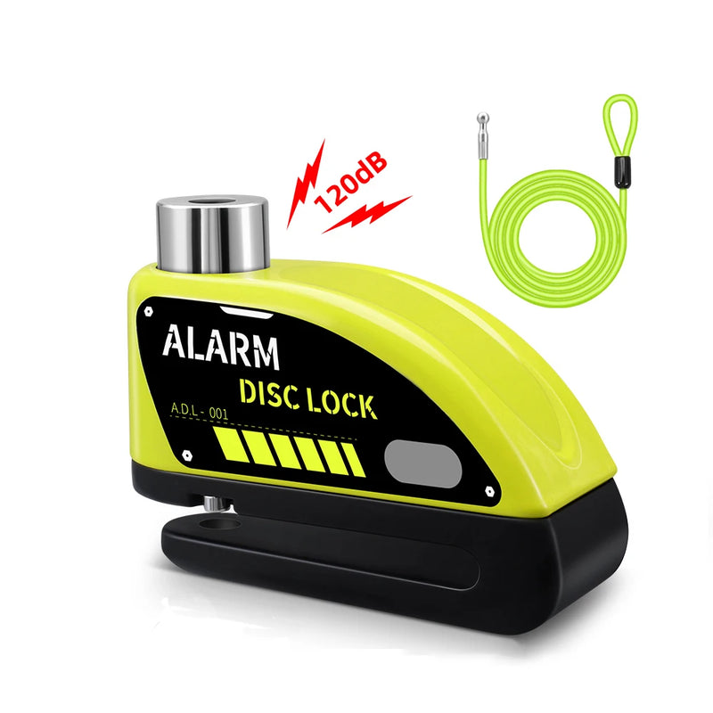 Alarme anti-roubo para Moto Bloqueio de Disco, Cadeado de Roda para Moto - BrasBest