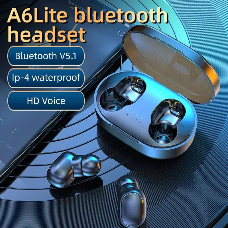 Novo A6 Lite Bluetooth Fone de Ouvido HiFi 5.1 Bluetooth IPX4 Verdadeiro Sem Fio Esporte Headset - BrasBest