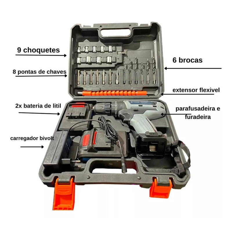 Onistek a Parafus. Elétrica com duas Baterias Bivolt - BrasBest
