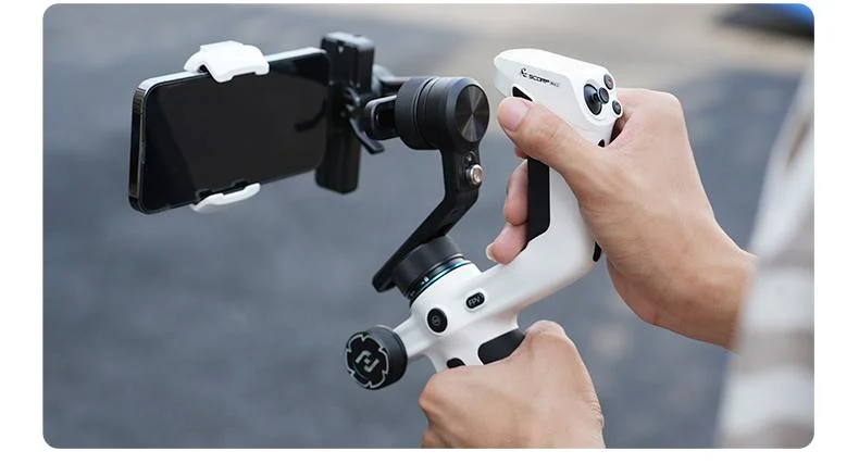 GIMBAL estabilizador SCORP Mini 2 Com três eixos de estabilização, proporciona movimentos suaves e precisos, eliminando tremores e vibrações indesejadas serve para /Câmeras profissionais/GoPro11/iPhone/Samsung - BrasBest