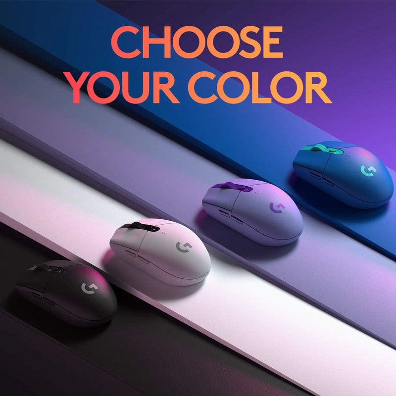 Mouse Logitech sem fio, jogo de esportes, leve e portátil, PC Gamer