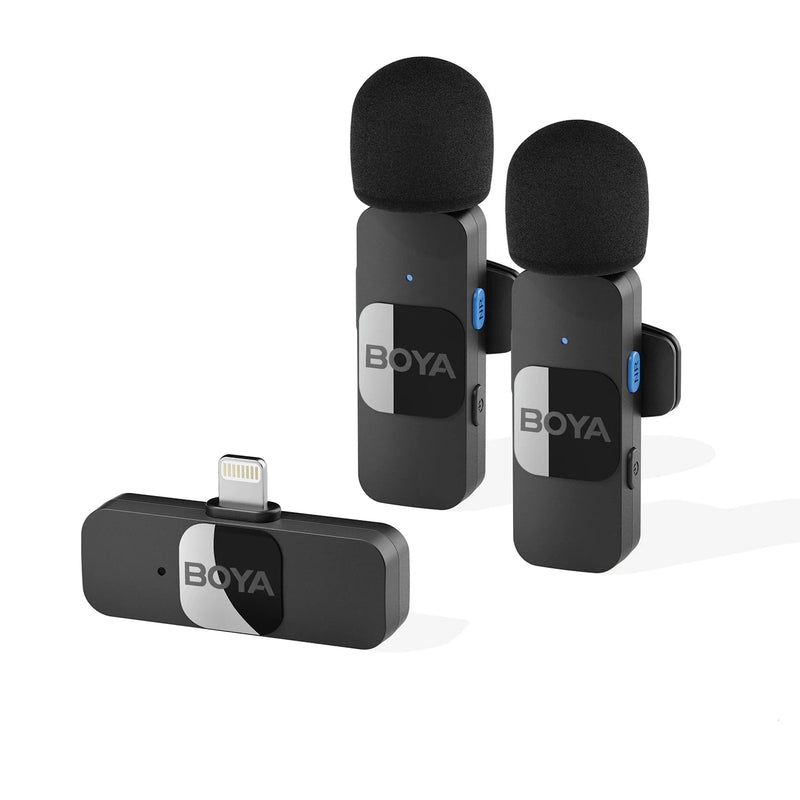 Microfone Sem Fio Profissional Boya BY Lavalier Mini Lapela - Condensador de Alta Qualidade