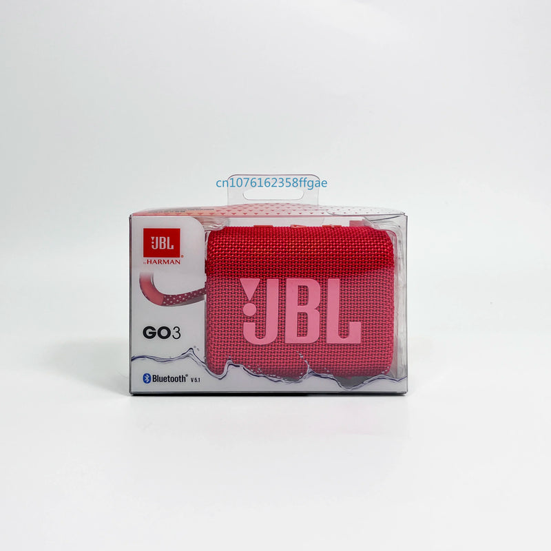 JBL GO 3 - Alto-Falante Sem Fio Bluetooth Portátil, Impermeável, Ideal para Esportes, Festas e Uso ao Ar Livre, Graves Potentes, Original