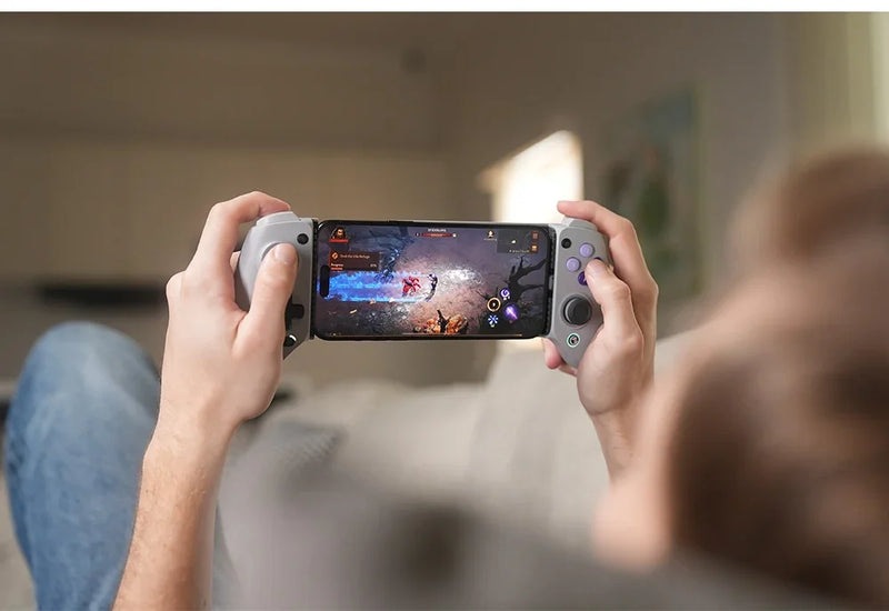 Gamepad para Celular Type-C - Controle de Jogos com Efeito Hall, Joystick para iPhone 15, Android e Jogos na Nuvem
