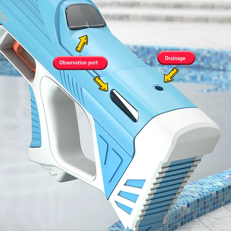 Pistola De Água Elétrica Totalmente Automática, Brinquedo De Tiro, Absorção De Água, Praia, Ao Ar Livre, Brinquedos De Luta para Crianças e Adultos - BrasBest