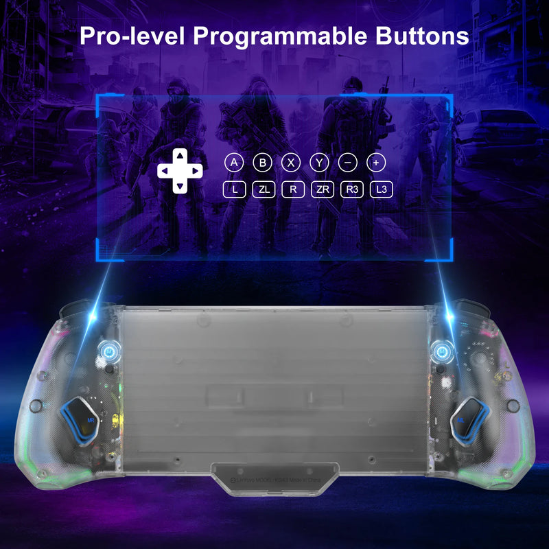 Gamepad Controle para Celular EasySMX, Tipo C, M10 Joystick, Hall Efeito Gatilho