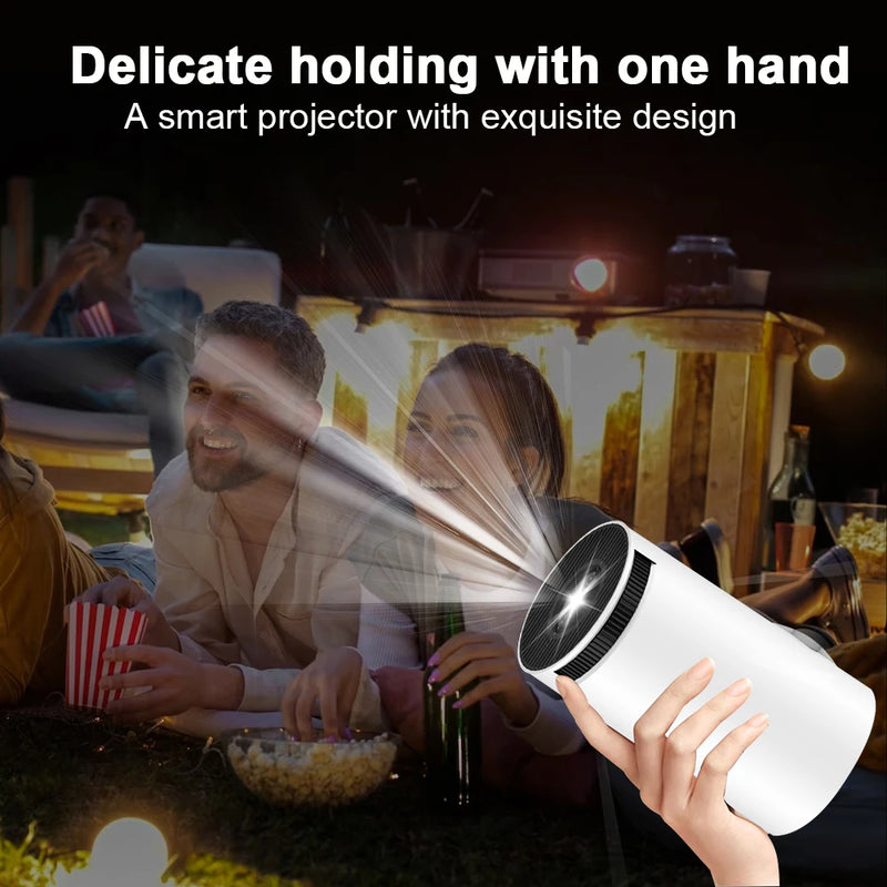 Projetor portátil para cinema ao ar livre, novo projetor, 4K, Android - BrasBest