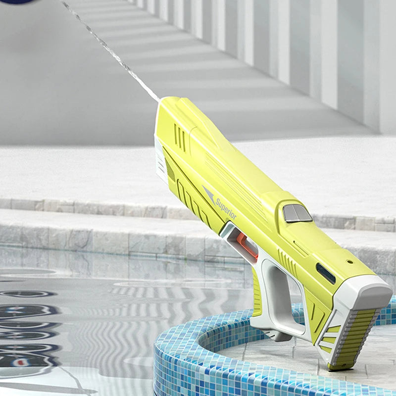 Pistola De Água Elétrica Totalmente Automática, Brinquedo De Tiro, Absorção De Água, Praia, Ao Ar Livre, Brinquedos De Luta para Crianças e Adultos - BrasBest