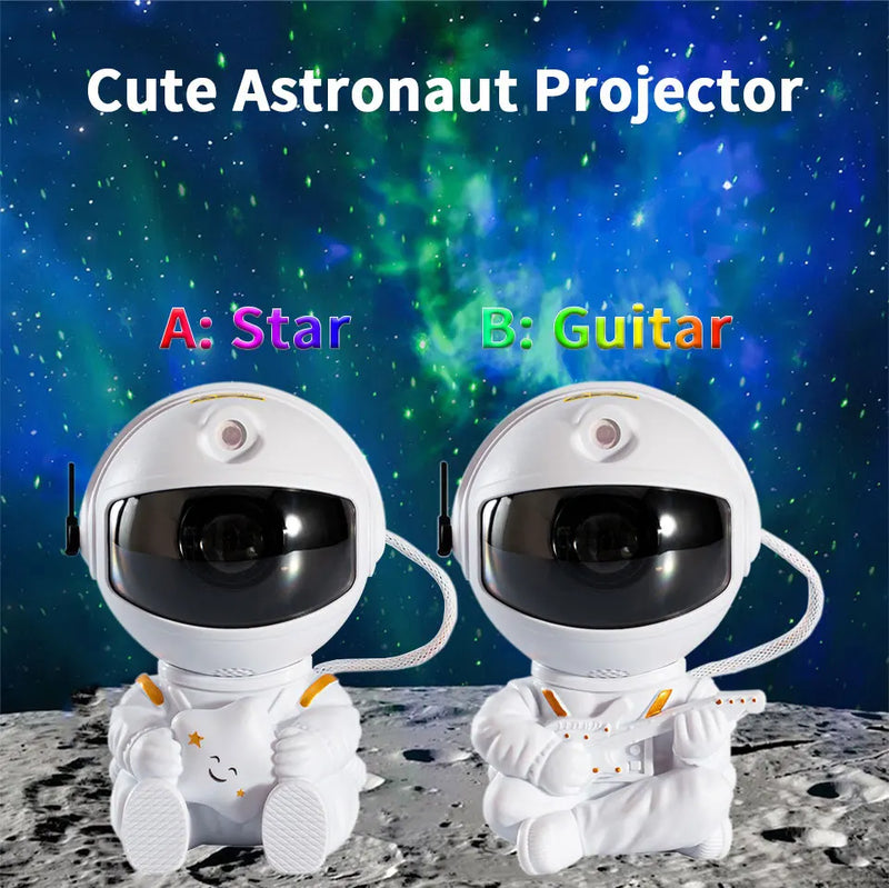 Astronauta Projetor de Galaxia, Night Light, Starry Sky Star, USB, LED, Decoração de aniversário da criança, Controle remoto, presente - BrasBest